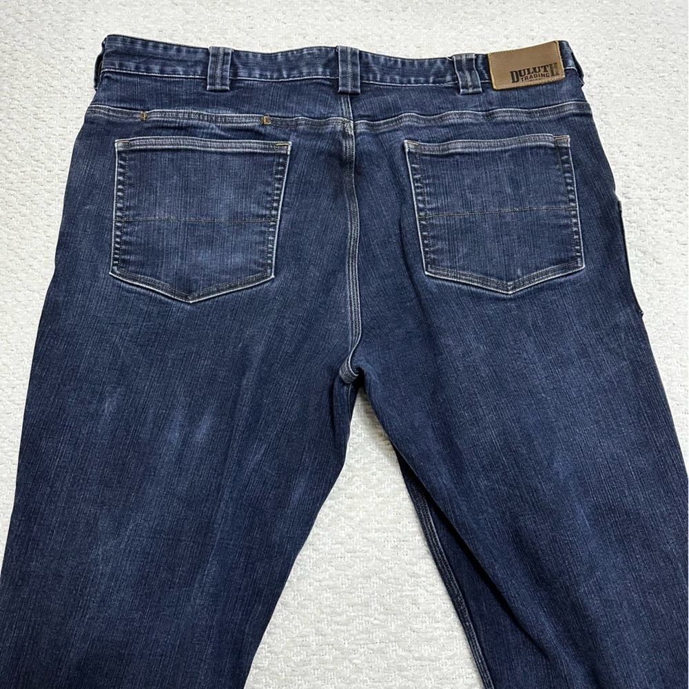 Duluth Trading Jeans Mens Blue Denim Ballroom Double Flex Jeans Men’s 42 x 30 - Picture 9 of 11